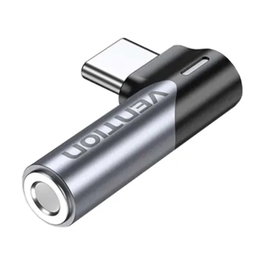 Vention Adaptador de audio Jack 3.5 mm Hembra a USB Tipo-C Macho Gris